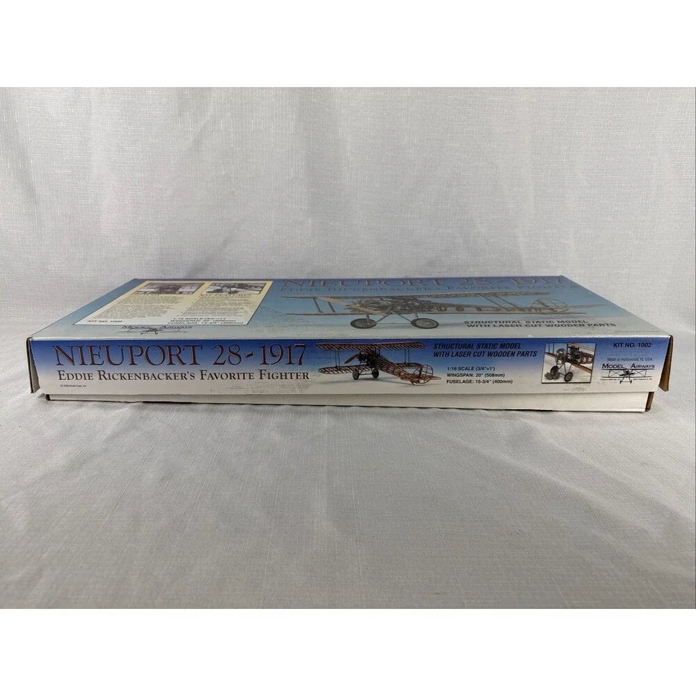 Model Airways 1:16 Nieuport 28-1917 Eddie Rickenbacker's Favorite Fighter